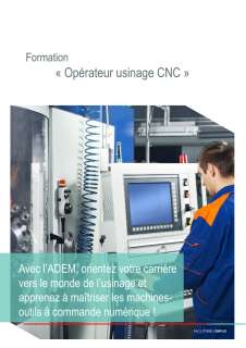 Flyer "Operateur usinage CNC"