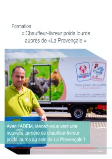 Formation « Chauffeur-livreur poids lourds auprès de  La Provençale »