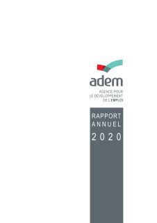 Rapport Annuel 2020 - ADEM