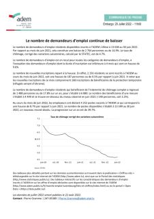 Communiqué de presse - chiffres-clés ADEM - Juin 2022 FR