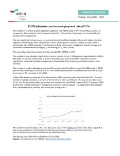 Press Release MAY 2024 Chiffres-cles ADEM