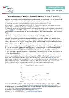  Communiqué de presse Juillet 2024 - chiffres-clés ADEM