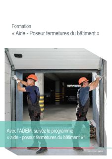 Formation "Aide - Poseur fermetures du bâtiment"