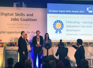 FIT4Coding wins European Digital Skills Award
